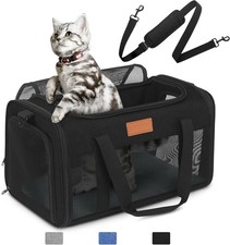Pet Dog Cat Carrier Bag Soft Sided Comfort Travel Tote Case TSA Airline Approved