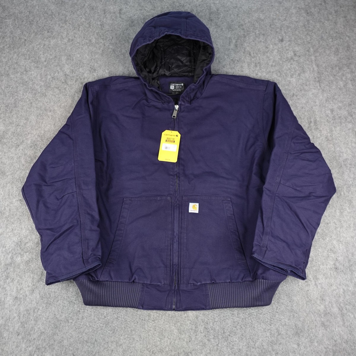 Carhartt Jacket Mens 5XL Navy Loose Washed Duck Insulated