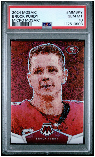 2024 Panini Mosaic - SSP CASE HIT Micro Mosaic - Brock Purdy PSA 10 Gem Mint