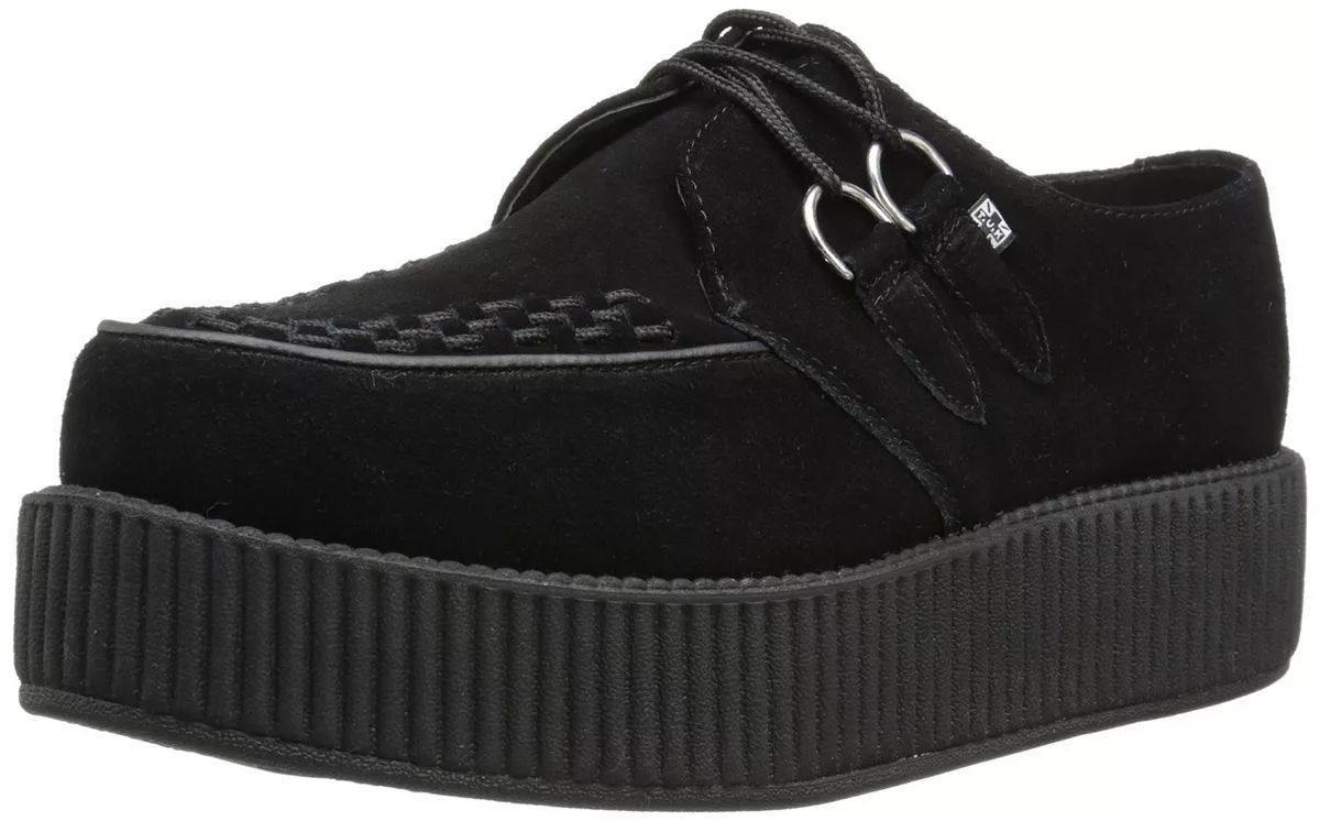 T.U.K. Mondo Creeper Casual Platform Shoe - Black