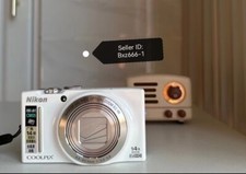 Nikon COOLPIX S8200 Digital Camera 16.1MP Compact 14x zoom Tested White Works