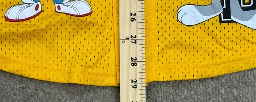 Space Jam Tune Squad A New Legacy Vtg Full Button Short Sleeve Jersey Size M - Picture 6 of 10