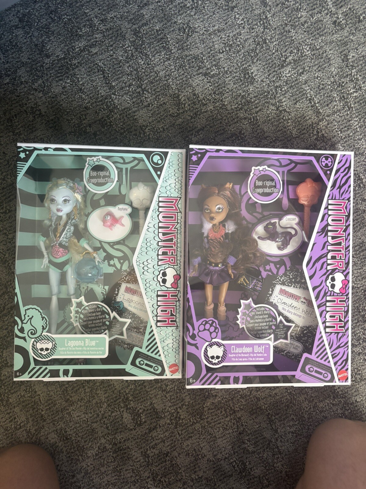 Mattel Monster High Boo-riginal Creeproduction WOLF/LAGOONA NIGHT&DAY DUO✅