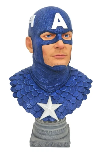 CAPTAIN AMERICA BUSTE 1/2 MARVEL COMICS LEGENDS IN 3D DIAMOND SELECT 25 CM