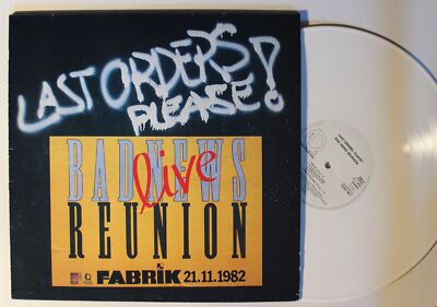 Bad News Reunion Last Orders, Please! GER 2LP 1983 White Vinyl Numbered Signed