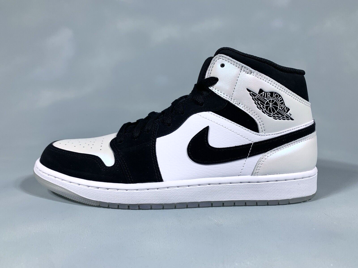 DS 2021 Air Jordan 1 Mid SE Diamond Shorts White Black  display picture 3