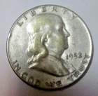 1952  Franklin Silver Half Dollar 90% Silver