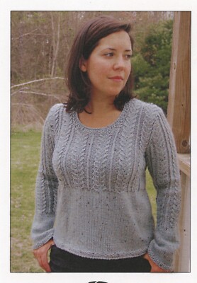 Knit One Crochet Too Knitting Pattern 1628 Kelly Pullover Intermediate 29.5''-47''