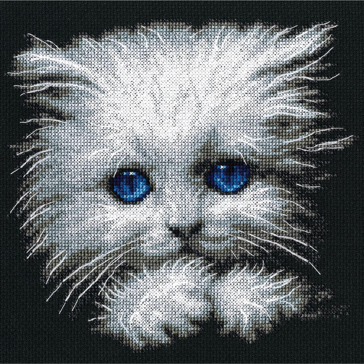 RTO counted Cross Stitch Kit ""Fluffy"" M676, 19,5x19 cm, DIY