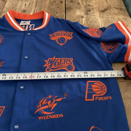 Giacca da tiro NBA All Team Logo Unico Uomo 3XL Warm Up Knicks Colori Patch - Foto 7 di 8