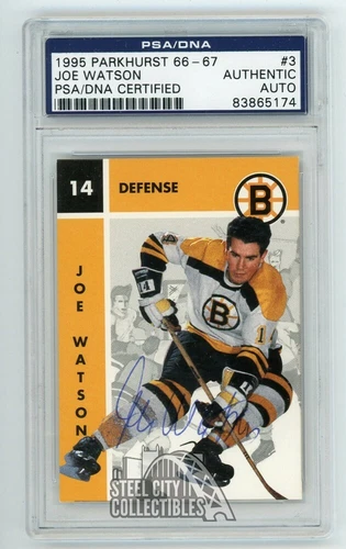 Joe Watson 1995 Parkhurst 66-67 Autographed Card #3 - PSA/DNA