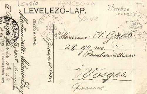 PC SERBIA, PANCSOVA, FRANZ JOSEFS-PLATZ, Postal vintage (b54810) - Imagen 2 de 2