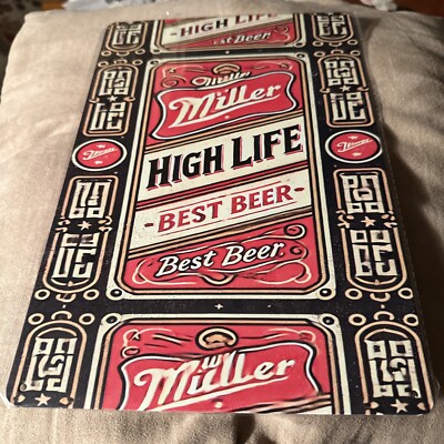 Miller High Life  best Beer  Retro Vintage Iron Tin For Wall 8 x12 