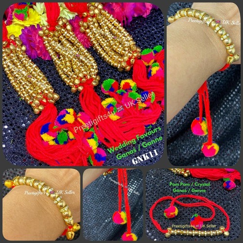 Ein Mehndi Ganas Sangeet Maiyo indischer pakistanischer Hochzeitsschmuck Gana Armbänder - Bild 13 von 16