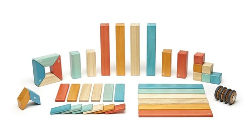 tegu magnetische Bausteine 42 Teile schadstoffarm farbecht pflegeleicht SUNSET - Bild 2 von 5