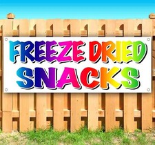 FREEZE DRIED SNACK Banner Advertising Vinyl Flag Sign Many Sizes SWEETS SB05003