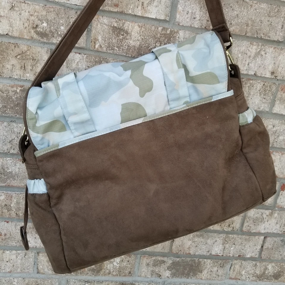 Wendy Bellissimo Bolso de Pañales Camuflaje Marrón/Bolso Mensajero XL Foto 3 de 4