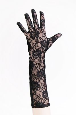 Spitze Handschuhe Kostüm Netzhandschuhe Schwarz Mit Spitze – Perfekt Für Fasching, Karneval & Halloween, Einheitsgröße Karneval Handschuhe Fasching