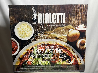 New Bialetti Pizza Stone Heavy Duty Serving Rack 14.75 in / 37.7 cm