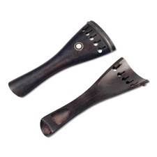 5 String Violin Tailpiece Ebony Wood Circle Inlay 4/4 Full Size