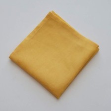 Men's Yellow Paisley Print 10" Pocket Square Handkerchief Accessory