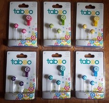 Tabeo Earbuds and Cable Tie Pink Purple Green Yellow Blue Teal Pick your Color