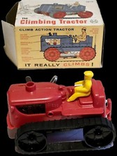 Marx 1950 Sparkling Climbing Tractor Compleate With Original Box And Driver Work