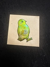 Rare Vintage 80s Mystik Oilies Oilie Oily Oilly Chicken Bird Touch Sticker 1980s