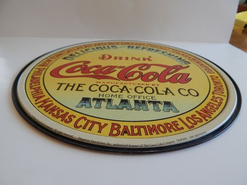 Drink Coca Cola Coke Round Advertising Sign - Picture 5 of 6