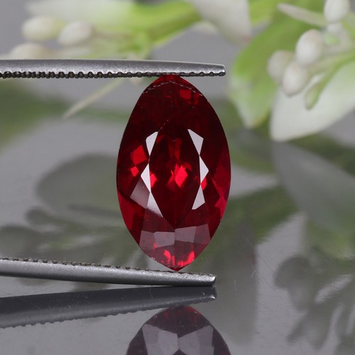 Marquise Cut Red Ruby 9. Carat Pendant Making Loose Gemstone - Picture 5 of 6