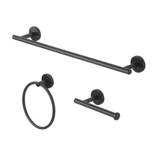 ALLEN ROTH LATITUDE 2 BAD HARDWARE SET 2130336 (3ER PACK - SCHWARZ) *SIEHE HINWEIS - Bild 3 von 4