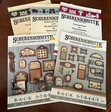 Back Street Scherenschnitte Cutting Paper Color, Parchment  Pattern Books LOT