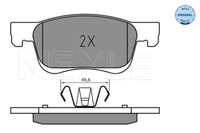 Meyle 025 221 2318 Brake Pad Set, Disc Brake For Opel Vauxhall