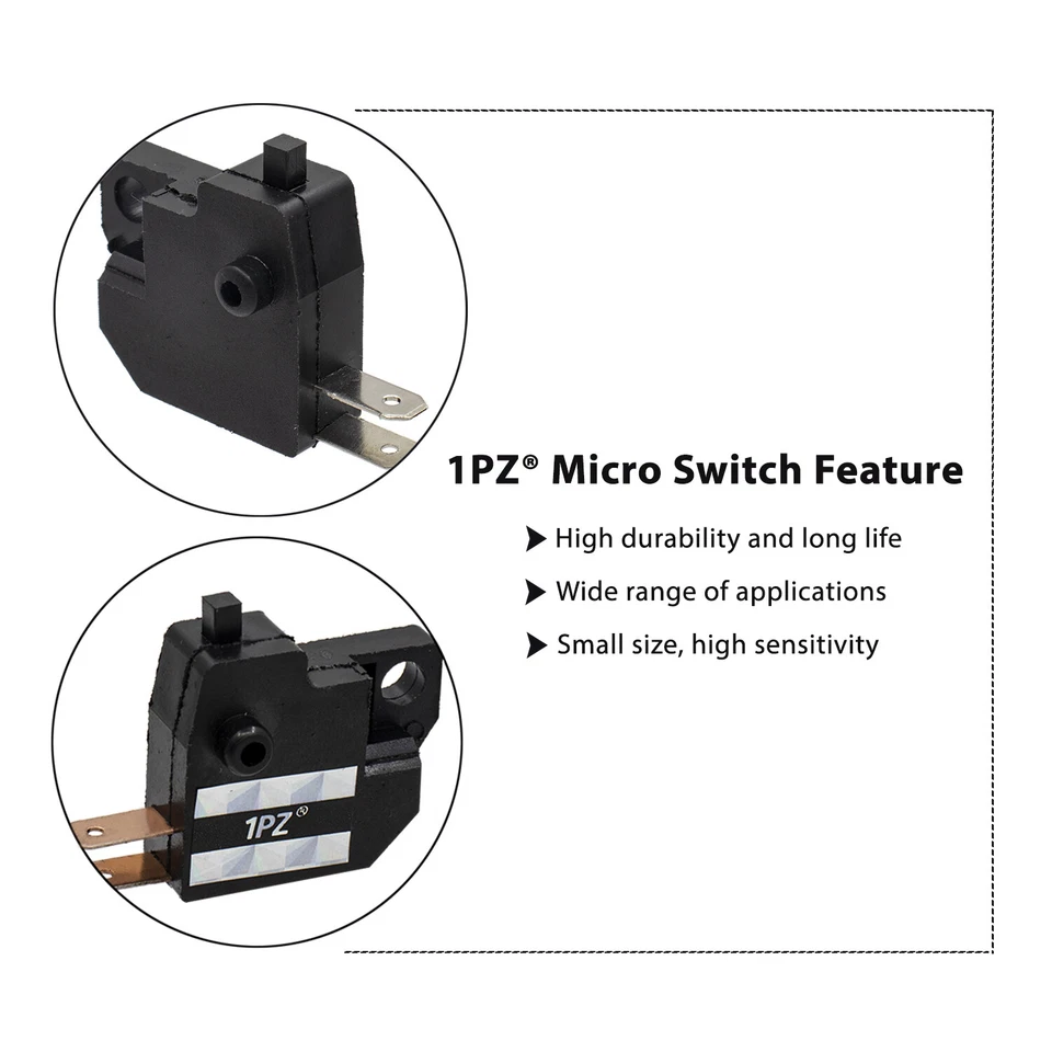 2x Interruptor de parada de luz de palanca de freno delantero izquierdo y derecho Honda Kawasaki Suzuki Yamaha Foto 3 de 4