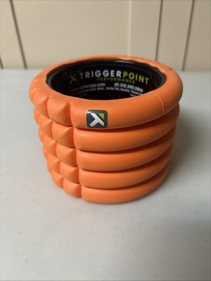 Trigger Point Performance Orange Foam Roller *RARE* Travel Size 5.5 w x 4 h