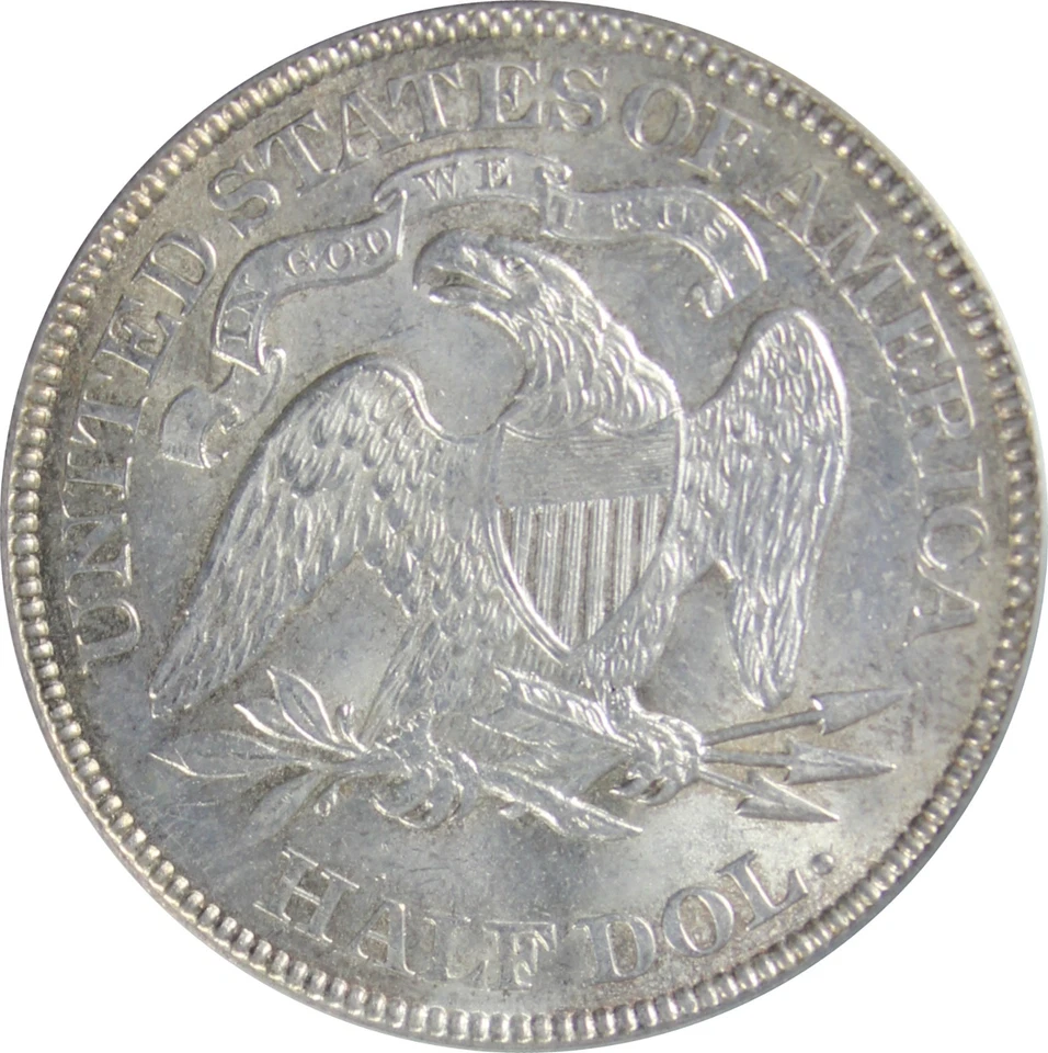 1875 MS62 Seated Liberty Half Dollar, PCGS 9333611 - Image 2 of 4
