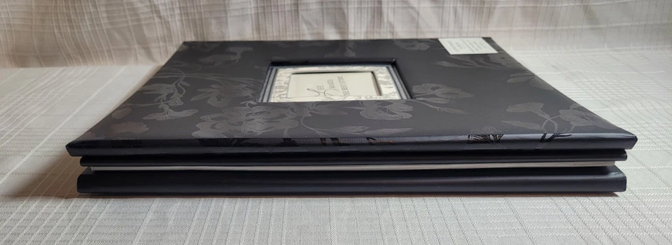 Álbum de fotos Hallmark encuadernado negro nuevo en plástico Foto 2 de 4