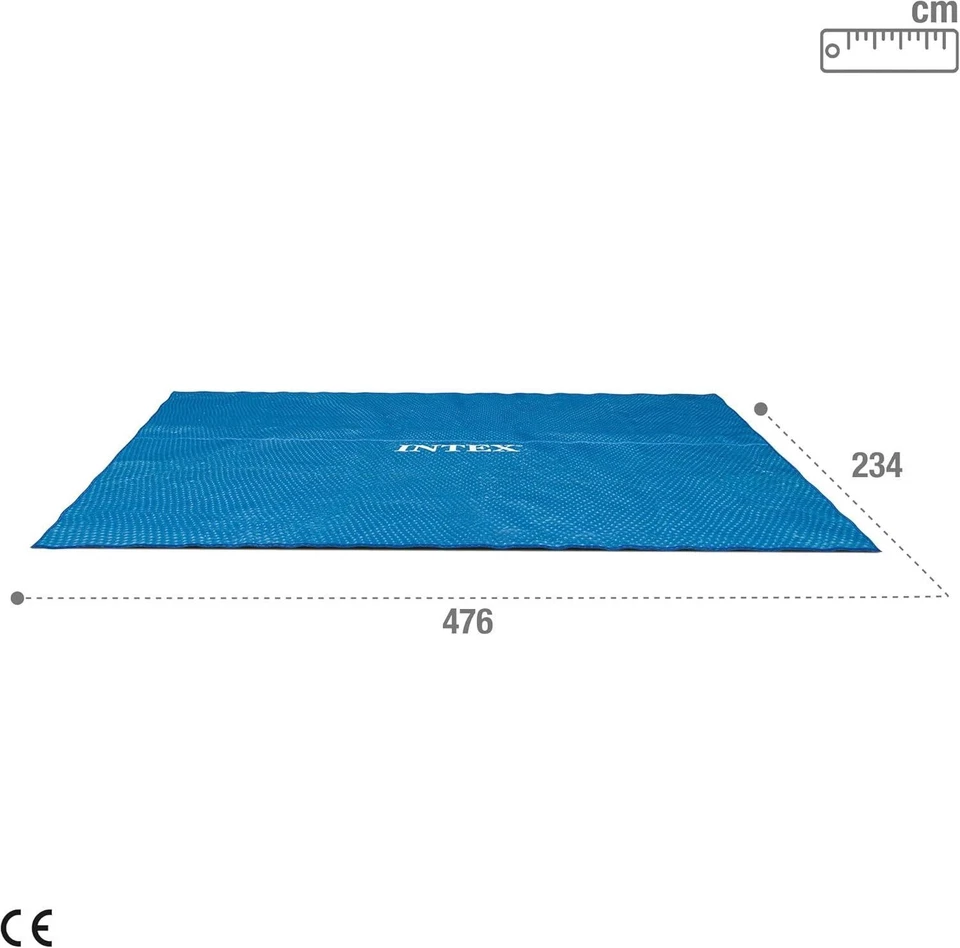 Solarabdeckplane für Ultra Frame rechteckig Pool 488 x 244cm Poolabdeckung- Blau - Bild 4 von 4