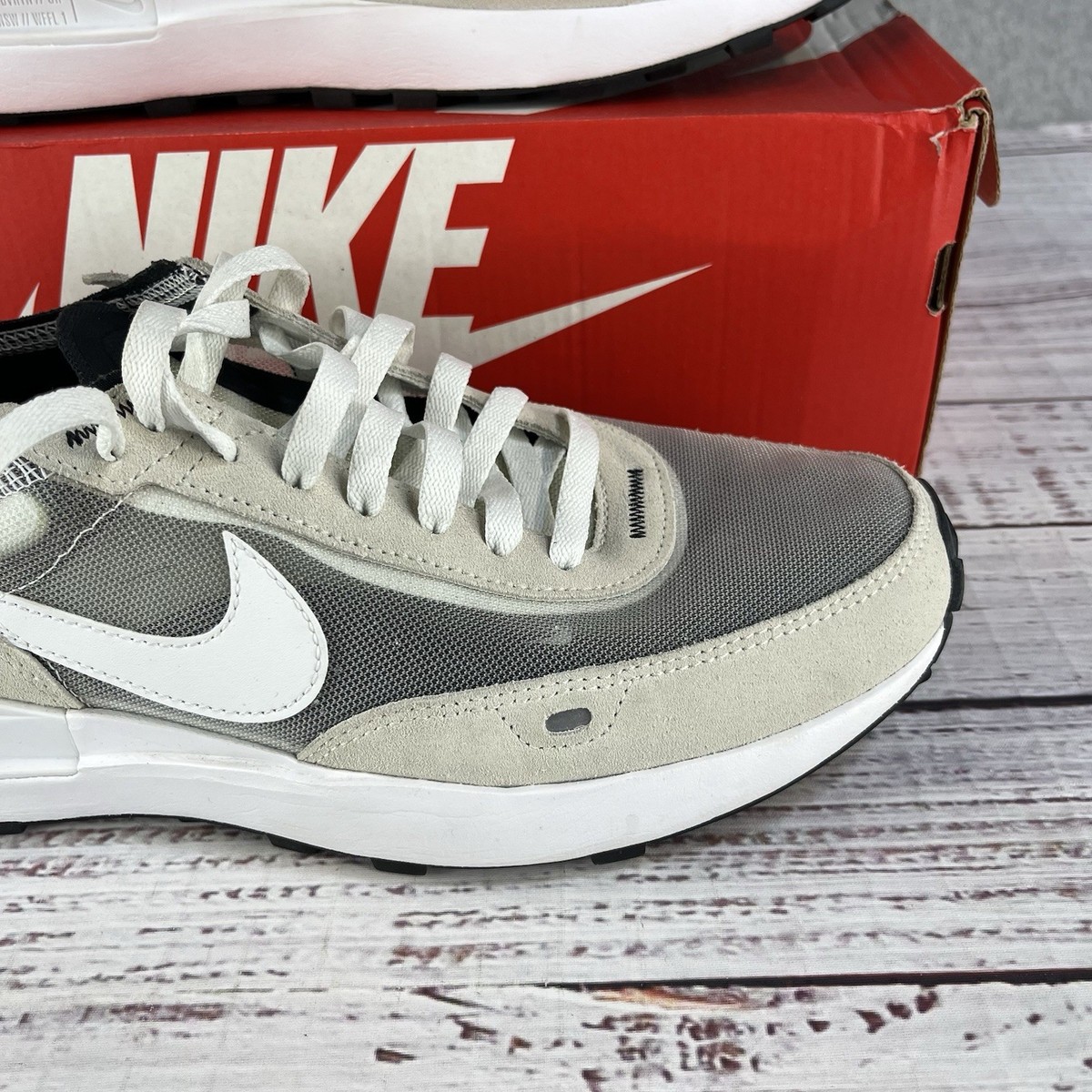 Nike Waffle One Shoes DA7995-100 Mesh Suede Swoosh Sneaker - Men\'s 9 Nike Waffle One DA7995-100 Men main image 2