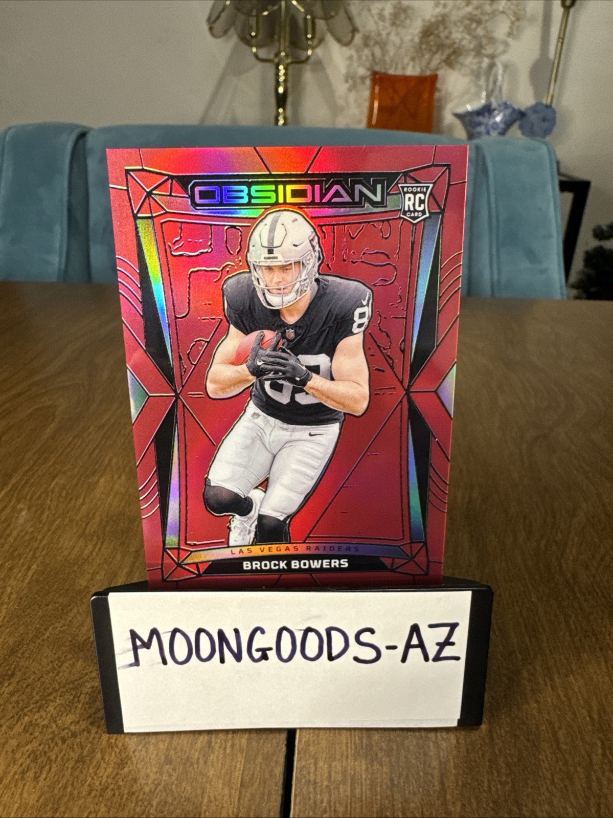 2024 Panini Obsidian - Brock Bowers #101 Rookie Red /49 (RC) - LOW POP