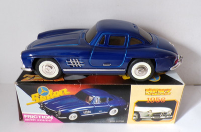 MERCEDES BENZ LIMOUSINE 1956 BLAUE REIBUNGS MIT SOUND AUTO FAST NEUWERTIG VERPACKT