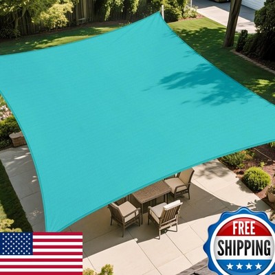 DAWNOVO 16'x20' Sun Shade Sail Rectangle Canopy Sail Shade Cloth Curved Shade