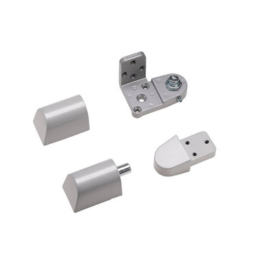 Pitco Style 3/4 In. Aluminum Left Hand Offset Door Pivot Hinge Set for Adams Rit