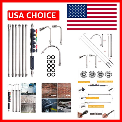 #ad Heavy Duty Pressure Washer Wand Set with Quick Connect for Quick Clean Solutions $35.14