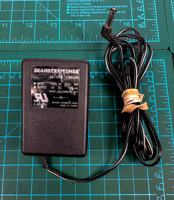 Sears Craftsman 999555-007 Battery Charger 9VDC 400mA Power Supply 110V