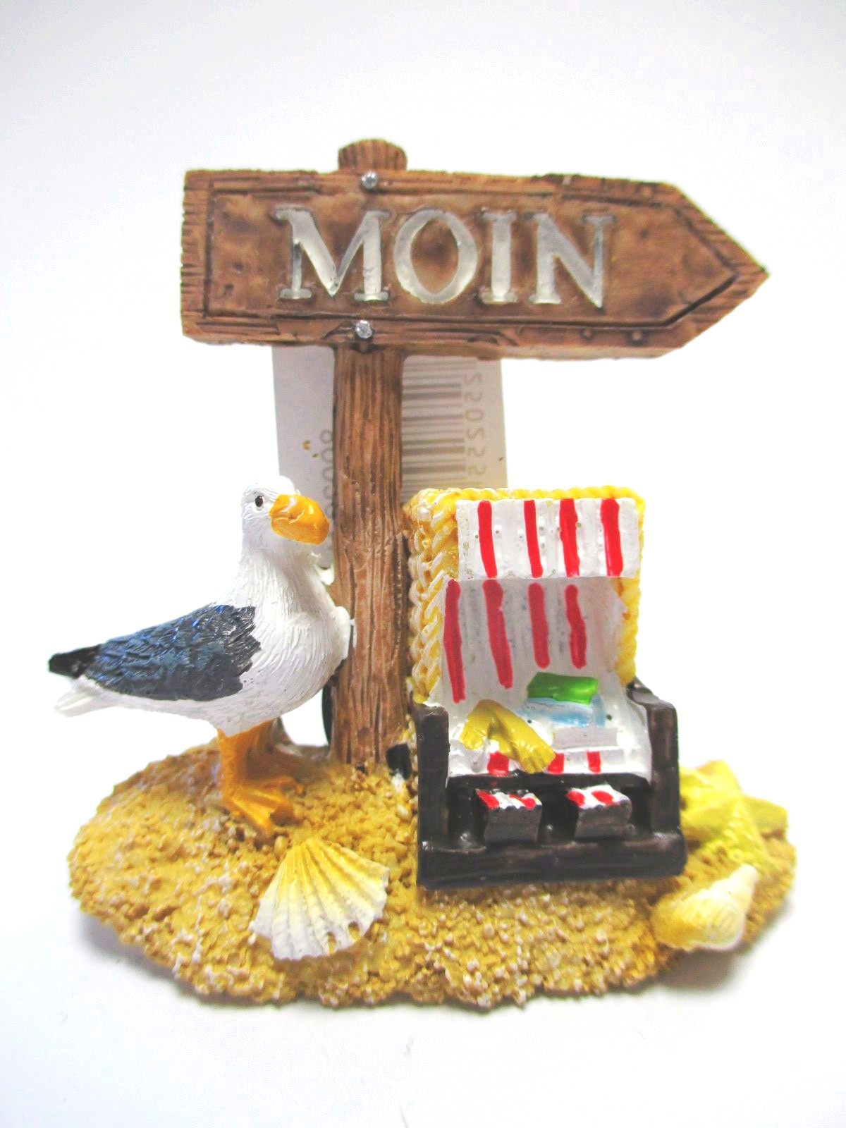 North Sea Baltic Sea Magnet Poly Souvenir Germany Beach Chair Red Seagull