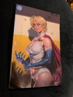 JUSTICE LEAGUE #11 SIGNED KYUYONG EOM VIRGIN FOIL POWER GIRL COA  EXCLUSIVE 1