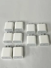 10 Pack Genuine Apple 20W USB-C Fast Charger (A2305) Power Adapter (MHJA3AM/A)