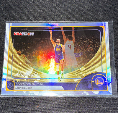 Topps NBA Hoops Highlights Stephen Curry Golden State Warriors #261 2025-26