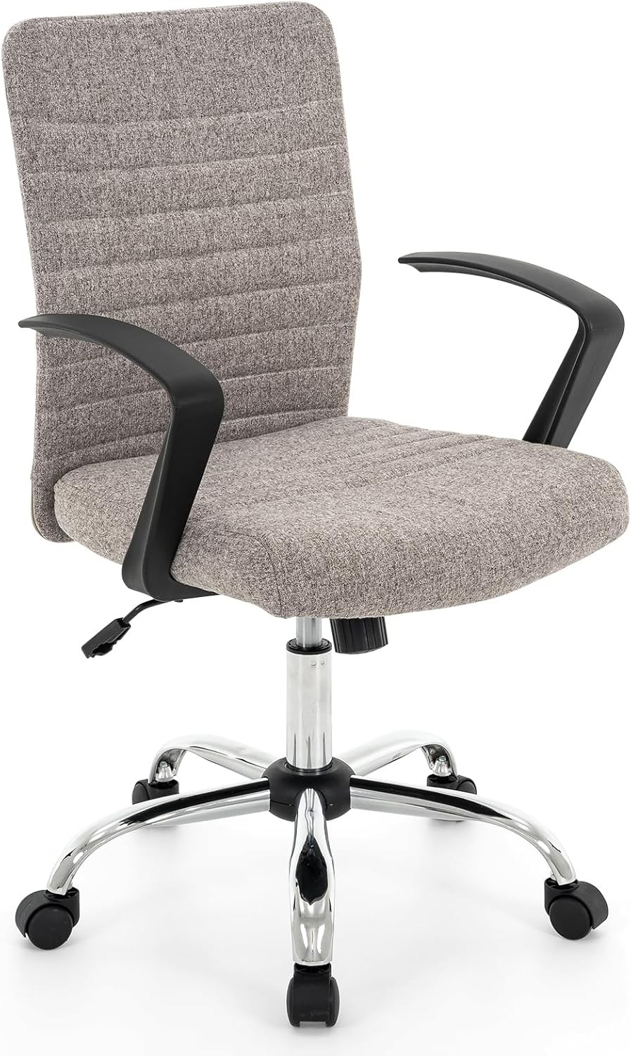 High Back Ribbed Office Chair Ergonomically Designed with Armrest Executive Swiv